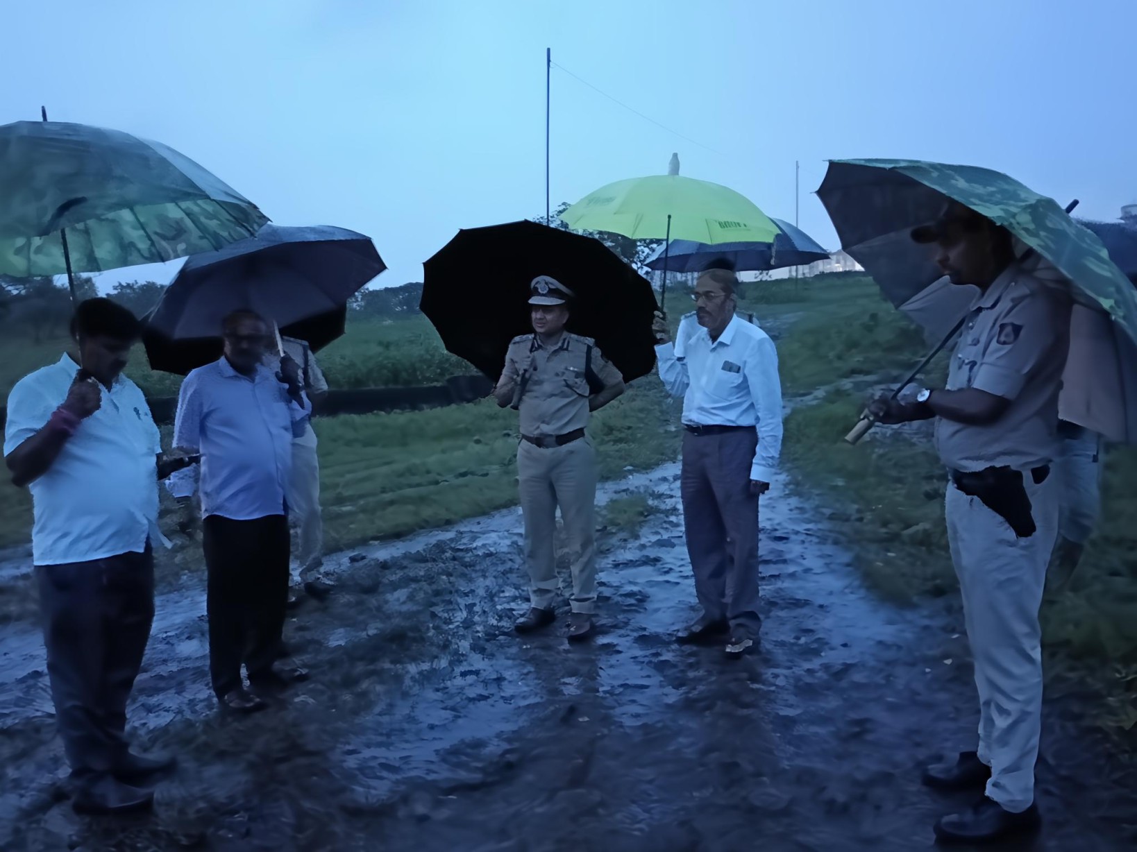 बेळगावात गणेशोत्सव विसर्जनाची तयारी, पोलिस आयुक्तांची विविध तलावांची पाहणी