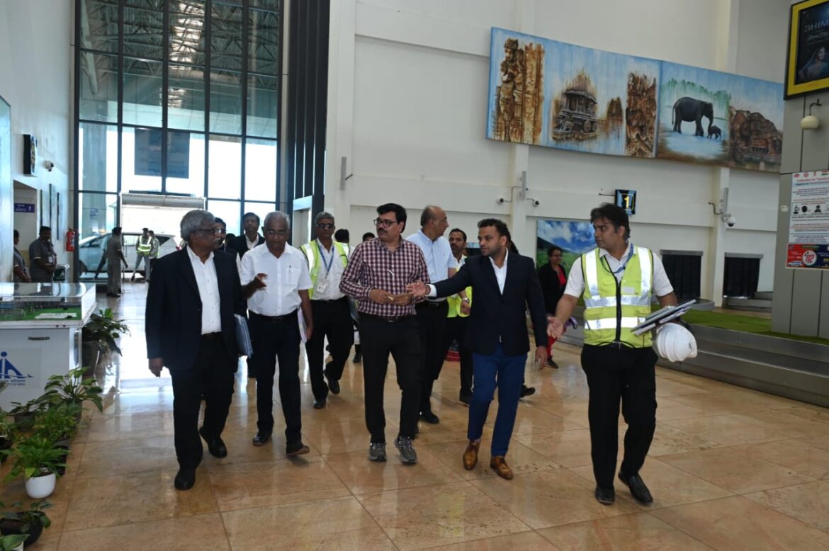 बेळगाव विमानतळ विकासकामांचा AAI अध्यक्षांकडून आढावा