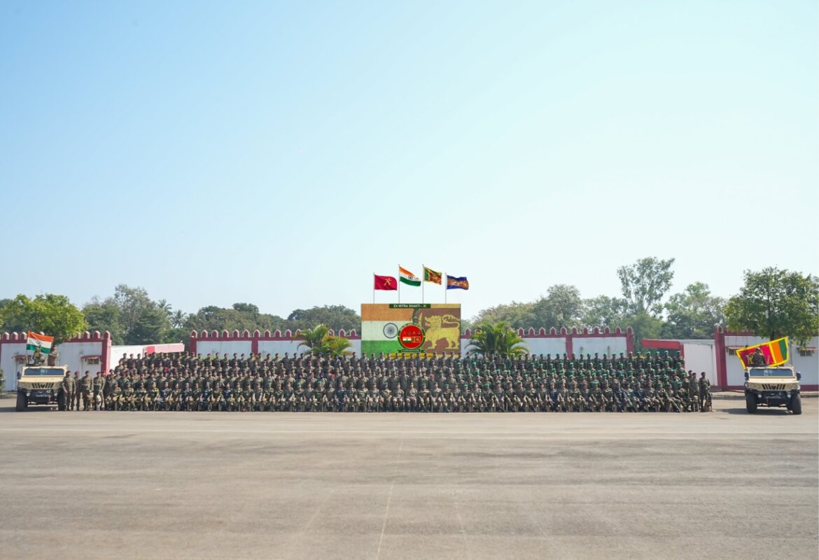 भारत आणि श्रीलंका यांच्यातील ‘मित्र शक्ती-२०२५’ संयुक्त लष्करी सरावास बेळगावात प्रारंभ