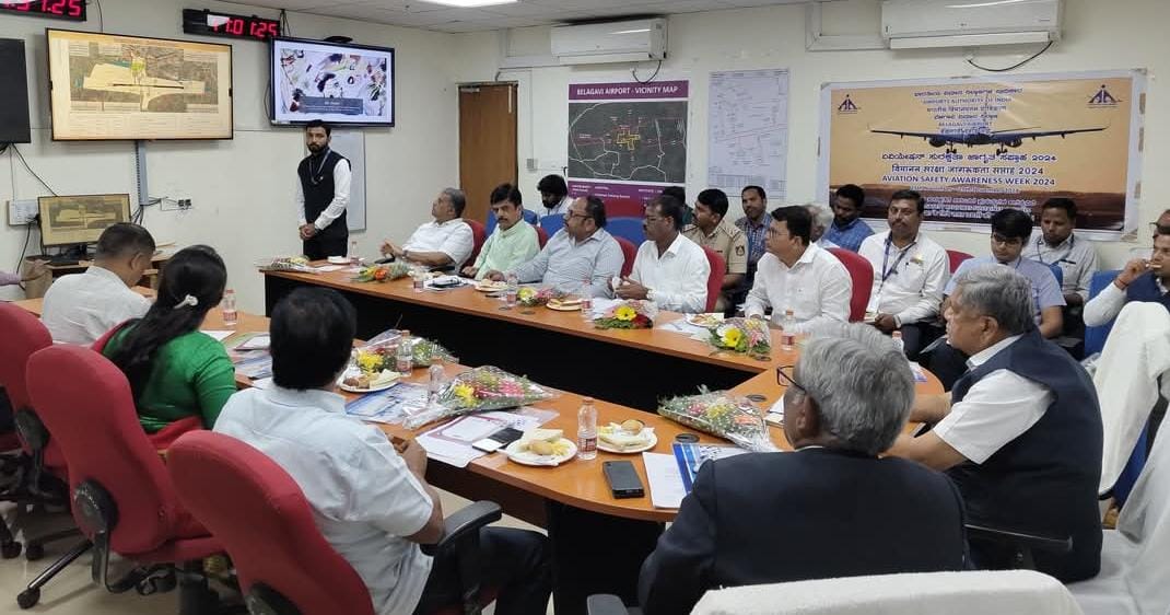बेळगाव विमानतळ विकासकामांचा आढावा : खासदार जगदीश शेट्टर यांच्या अध्यक्षतेखाली विमानतळ सल्लागार समितीची बैठक