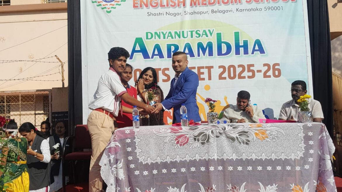 ज्ञान मंदिर इंग्लिश मीडियम स्कूलचा क्रीडा महोत्सव उत्साहात संपन्न