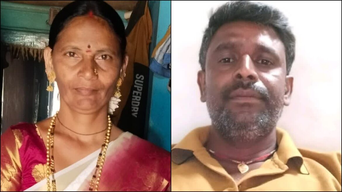 बैलहोंगल तालुक्यात कौटुंबिक वादातून भीषण घटना.                   पतीने पत्नीचा कुऱ्हाडीने खून करून घेतला गळफास; दोन मुले पोरकी