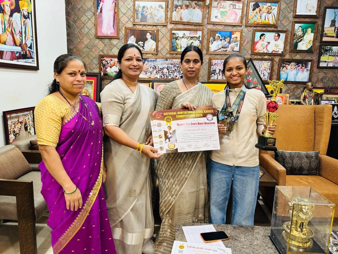 ए. व्ही. कराटे ॲकॅडमीच्या सृष्टी जाधवची राष्ट्रीय पातळीवर सुवर्ण कामगिरी