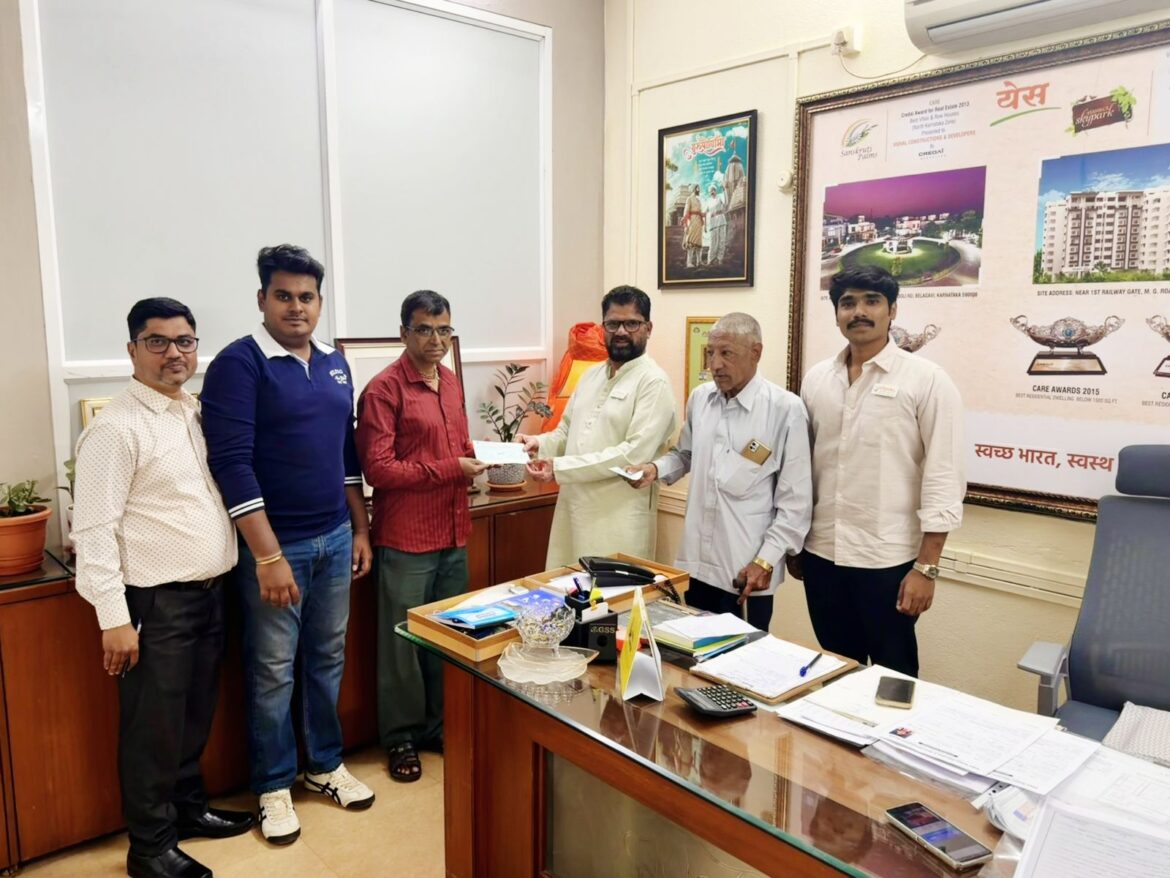 शांताई विद्या आधार फाउंडेशनकडून दोन विद्यार्थ्यांना आर्थिक मदत