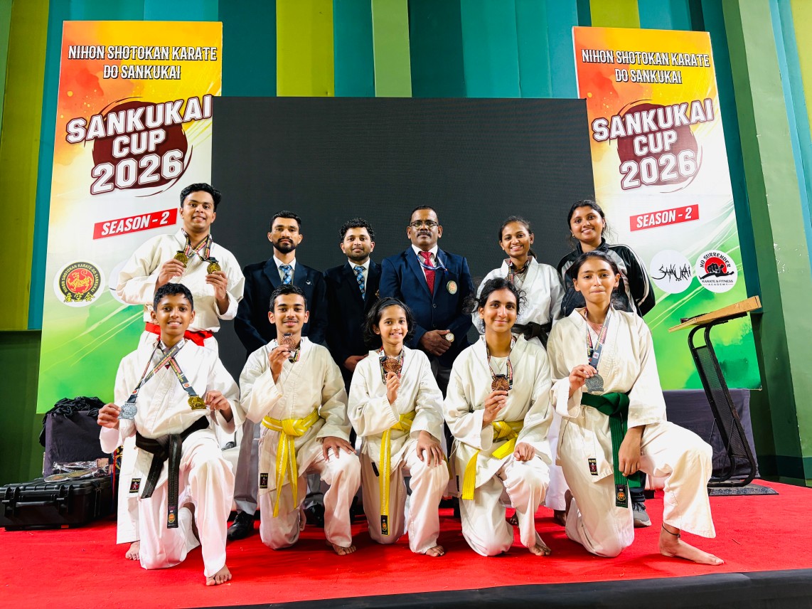 संकुकाई कपमध्ये ए.व्ही. कराटे ॲकॅडमीच्या खेळाडूंचे घवघवीत यश