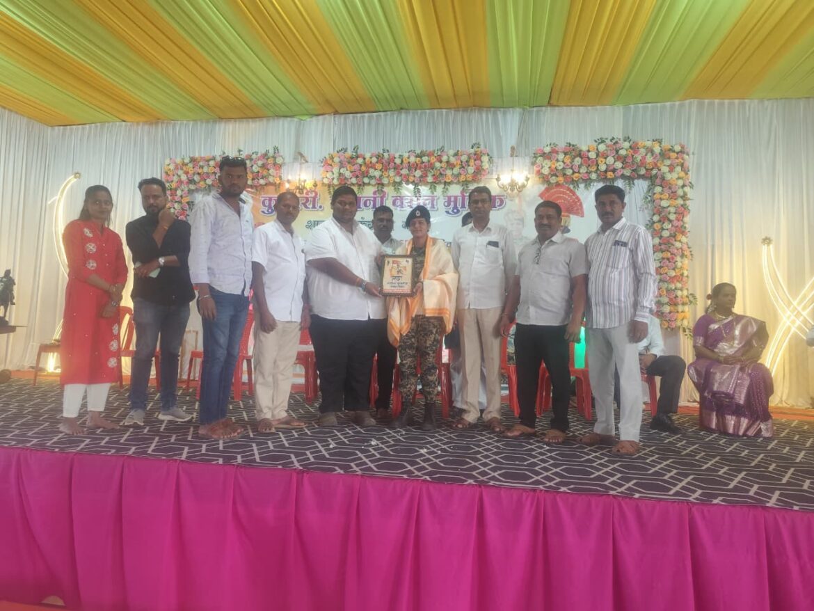 शाहूनगर येथे रोशनी मुळीक हिचा भव्य सत्कार; बीएसएफ शपथग्रहण समारंभात ‘बेस्ट परेड कमांडर’चा मान