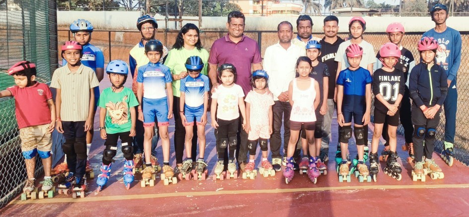 बेळगाव जिल्हा स्केटिंगअसोसिएशन च्या वतीने स्केटिंग स्पर्धा उत्साहात पार