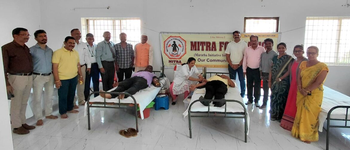 शिवजयंतीनिमित्त मित्रा फाऊंडेशनचे रक्तदान शिबिर उत्साहात संपन्न; ३८ रक्तदात्यांचा सहभाग