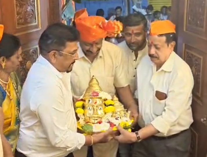 श्री ब्रह्मलिंग देवस्थान येथे नव्या मुखवट्यांचा प्राणप्रतिष्ठापना सोहळा उत्साहात संपन्न