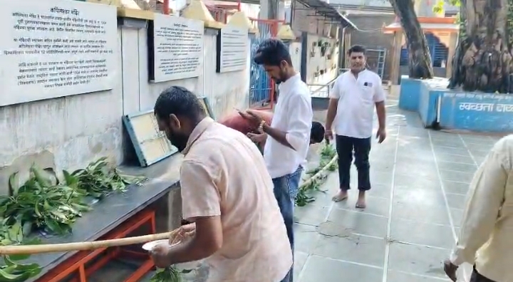 श्री क्षेत्र दक्षिण काशी कपिलेश्वर देवस्थानमध्ये गुढी पाडवा उत्साहात साजरा