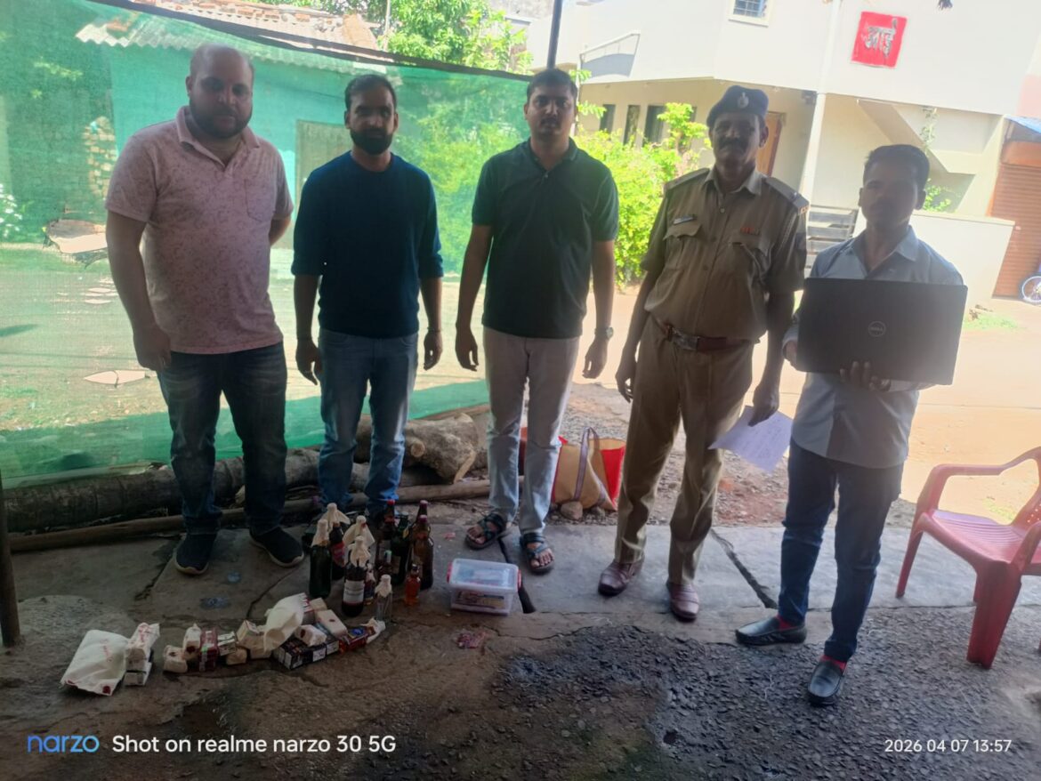 माळमारुती पोलिसांची कारवाई; अवैध दारू विक्री प्रकरणी गुन्हा दाखल