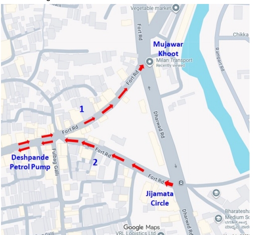 बेळगाव शहरात वाहतूक कोंडीवर उपाय; दोन प्रमुख रस्त्यांवर वन-वे ट्रॅफिक लागू