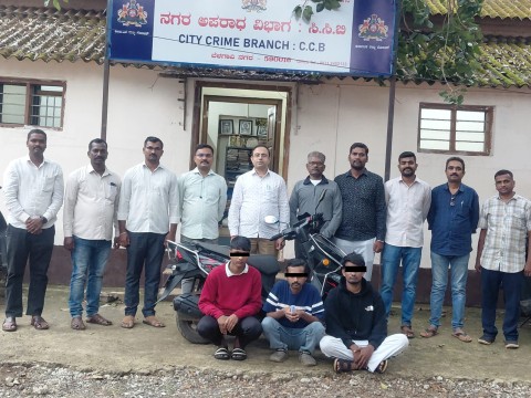 बेळगावात सीसीबीची मोठी कारवाई; ९.५० लाखांचे हेरॉईन जप्त, तिघांना अटक