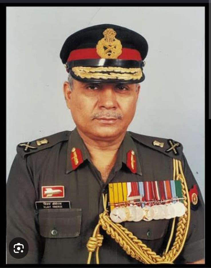Lt Gen Vijay Oberoi Passes Away; Nation Mourns a Brave Soldier and Visionary Leader