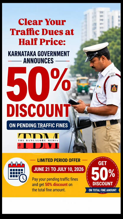 Karnataka Announces 50% Discount On Pending Traffic Fines