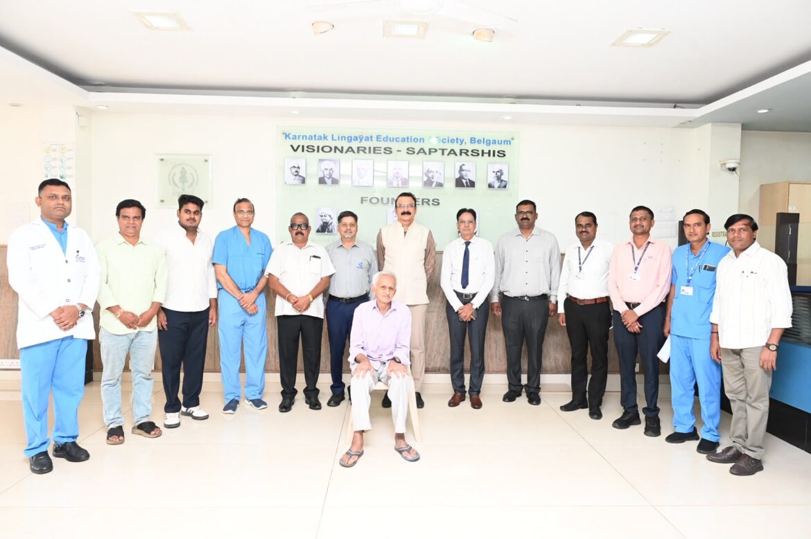 Shantai Vrudhashram Inmate’s Leg Saved Through Timely Treatment at KLE Hospital