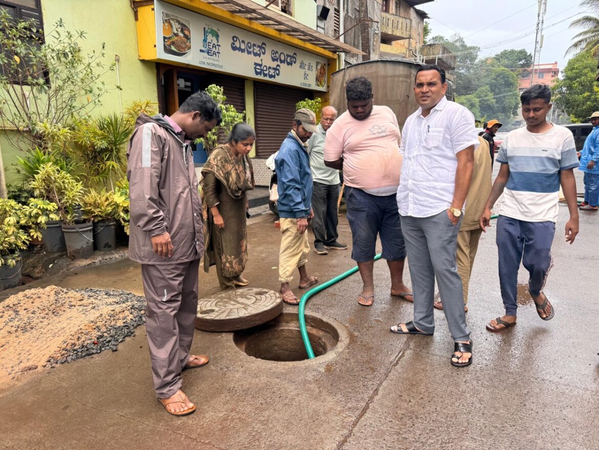 टिळकवाडी पहिल्या रेल्वे गेट परिसरातील ड्रेनेज समस्येवर अखेर तोडगा