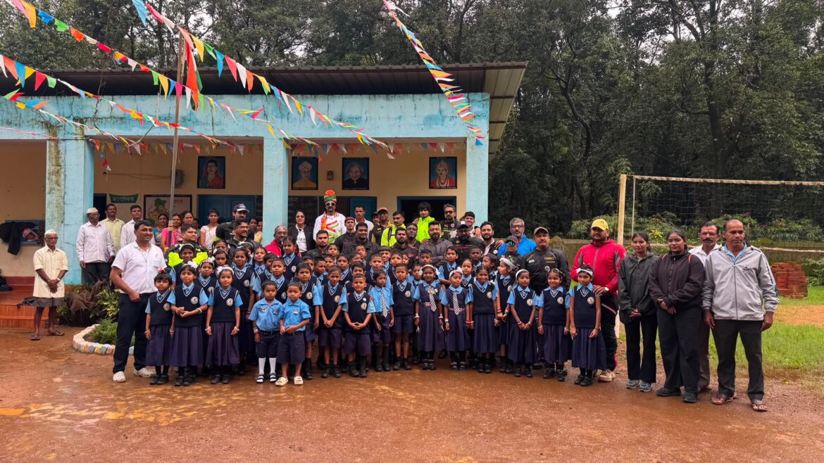 बायकिंग ब्रदरहूड बेळगावतर्फे हेम्माडगा मराठी शाळेत स्वातंत्र्य दिन उत्साहात