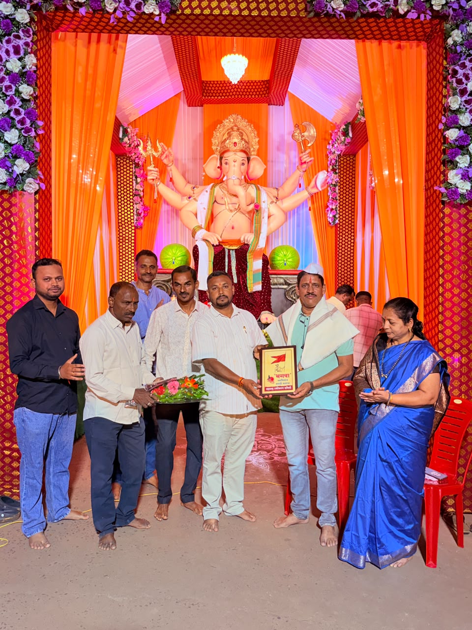 महाराष्ट्र उद्योग भूषण पुरस्कारप्राप्त गजानन लाड यांचा मच्छेत विविध संस्थांतर्फे सत्कार