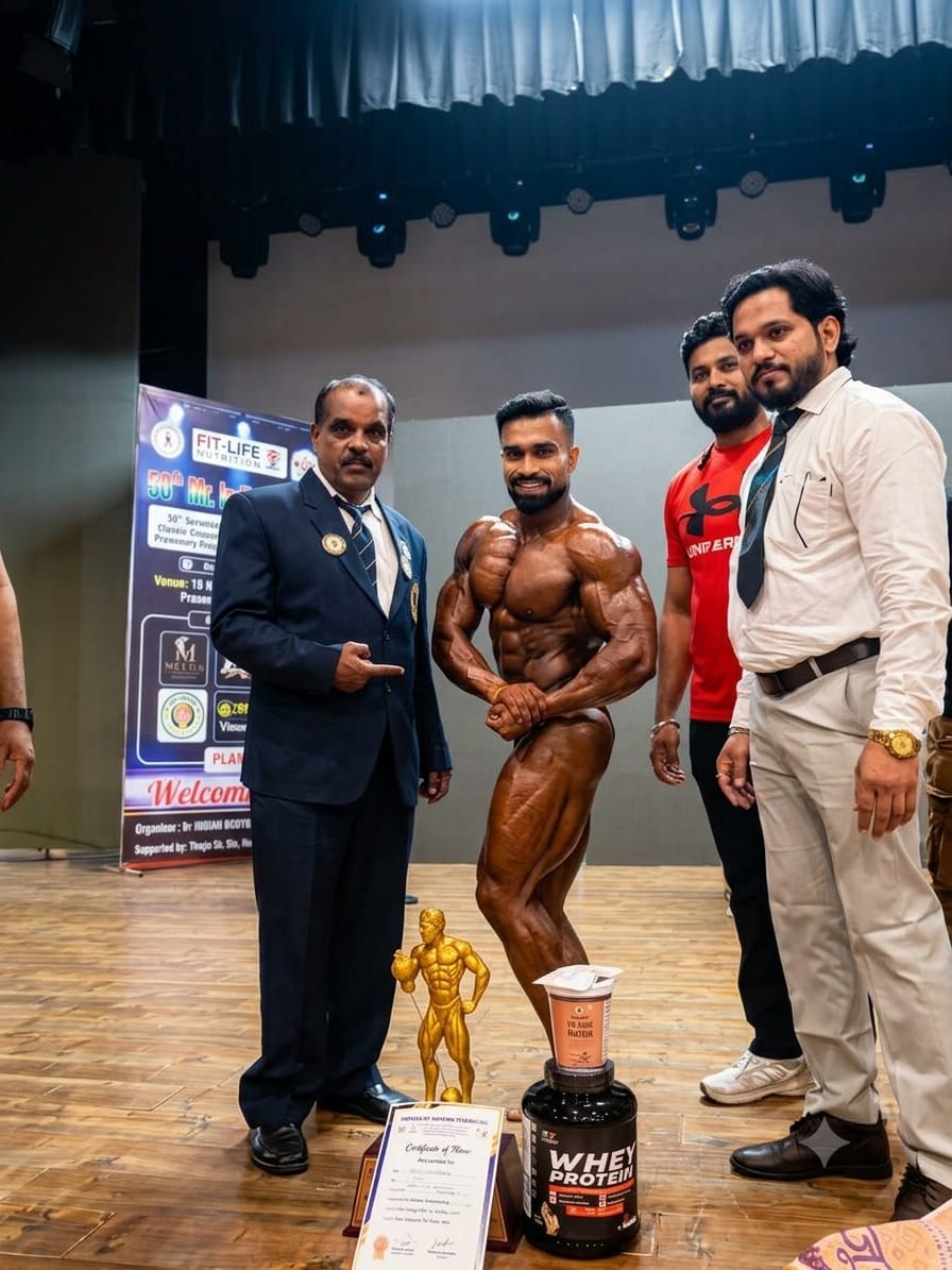 अभय कश्यप ठरला ‘चॅम्पियन ऑफ चॅम्पियन’; पटकाविला मिस्टर इंडिया २०२६ चा किताब