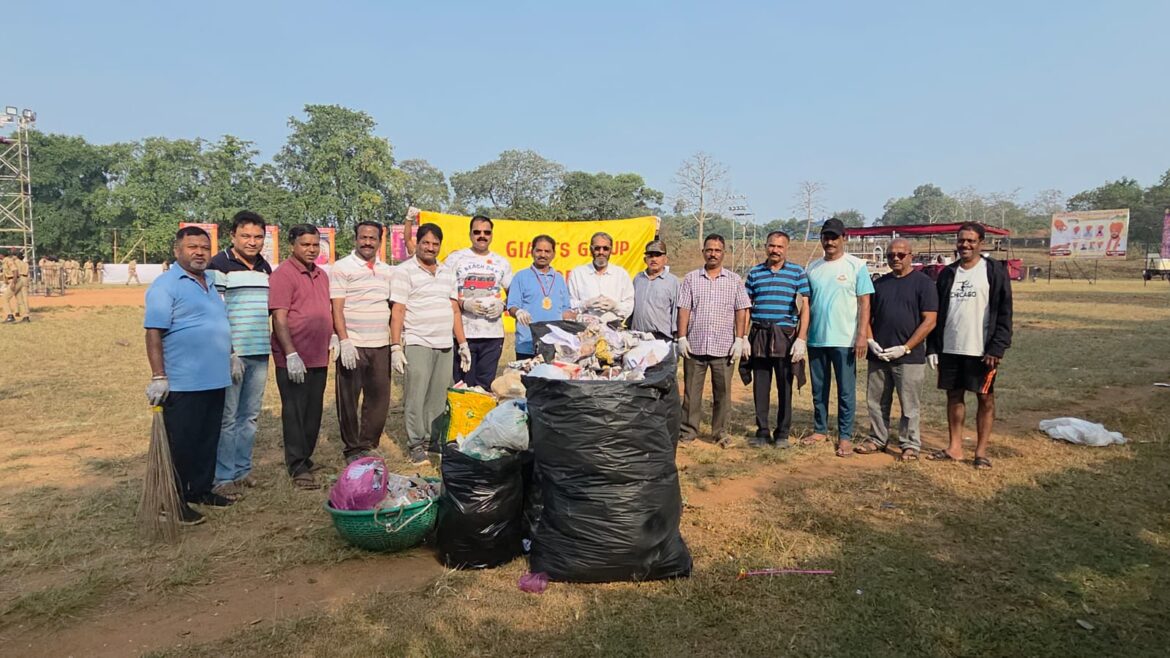 ऐतिहासिक सीमोल्लंघन सोहळ्यानंतर जायंट्स ग्रुप ऑफ बेळगाव मेनतर्फे स्वच्छता मोहीम
